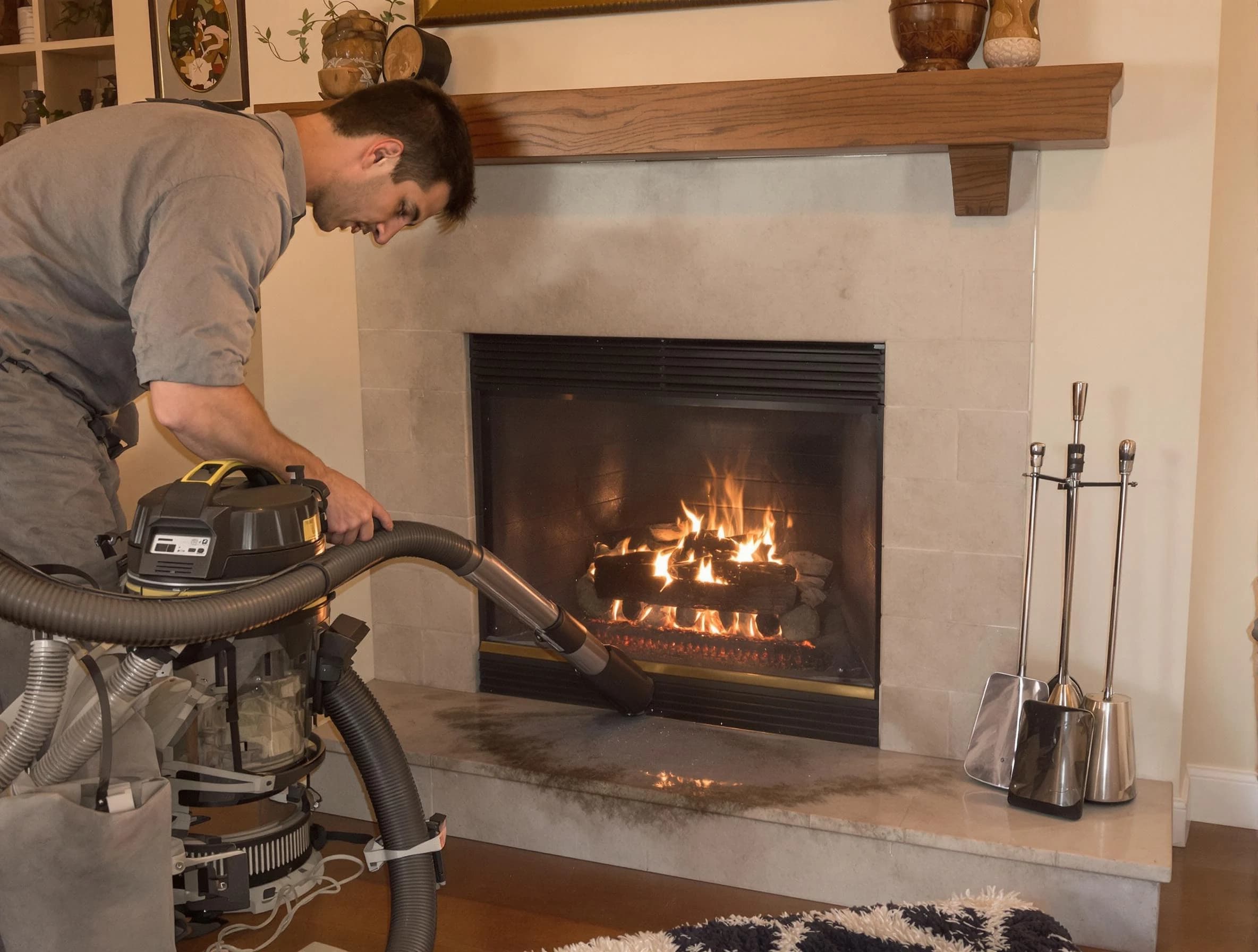 Routine fireplace upkeep by Gunbarrel Chimney Sweep in Gunbarrel, CO