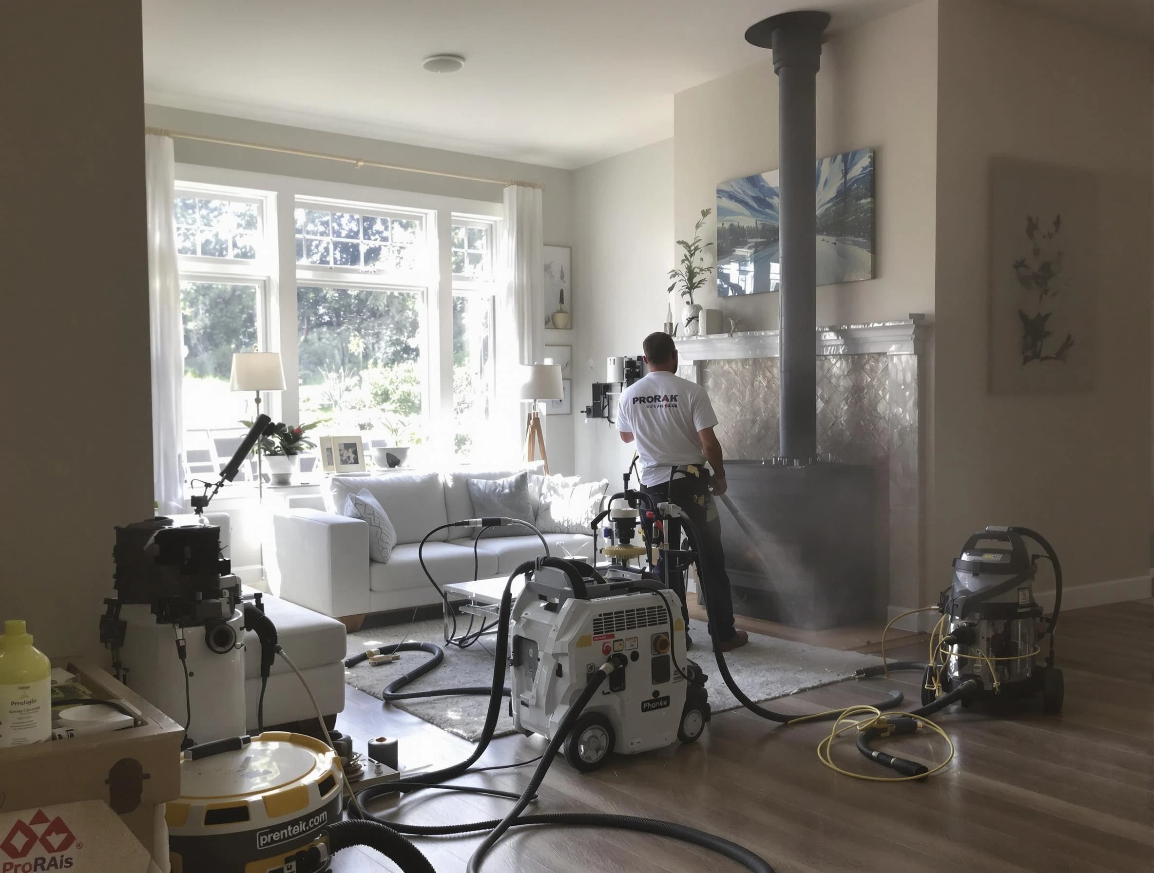 Soot removal service by Gunbarrel Chimney Sweep for a fireplace in Gunbarrel, CO