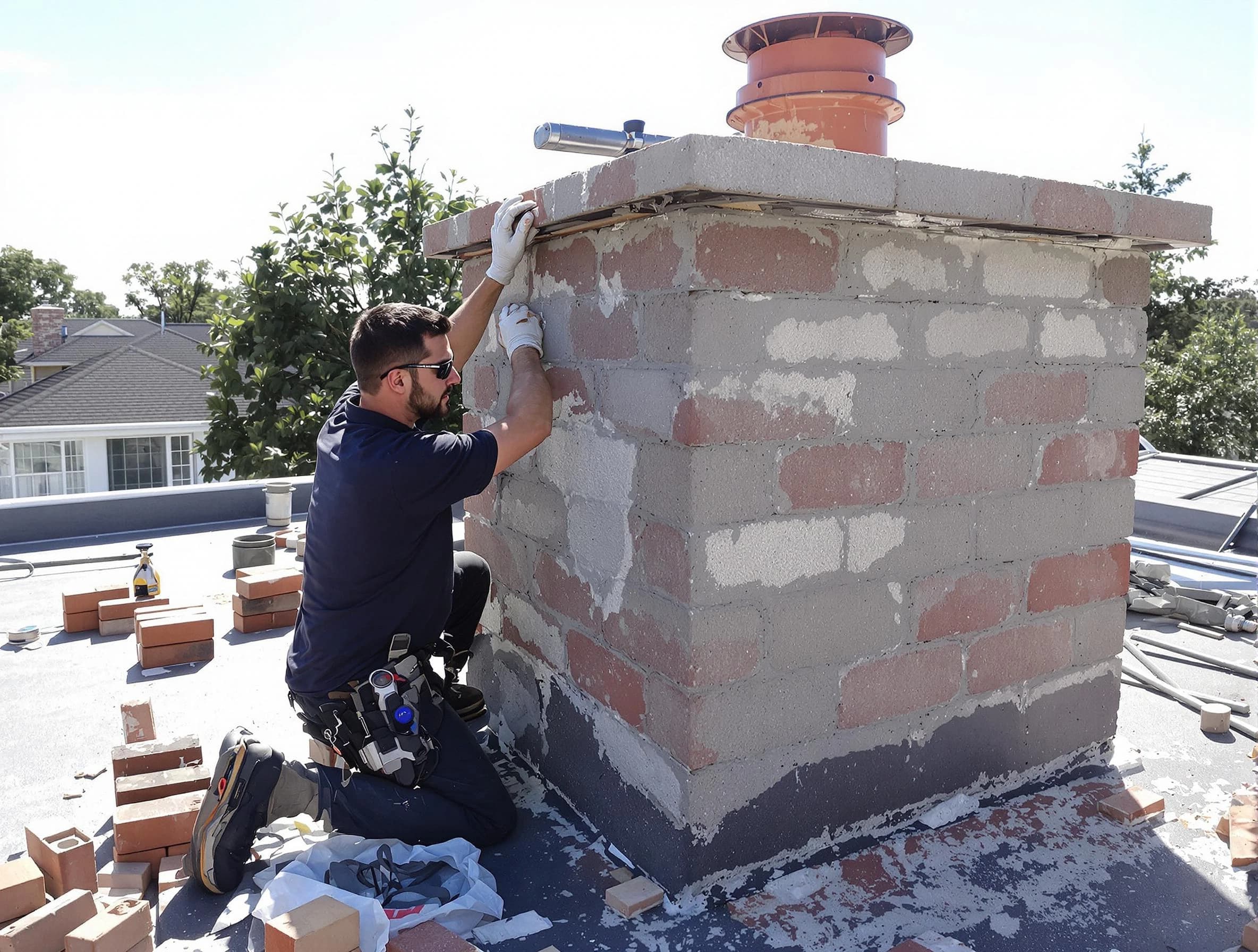 Advanced chimney repair process by Gunbarrel Chimney Sweep in Gunbarrel, CO