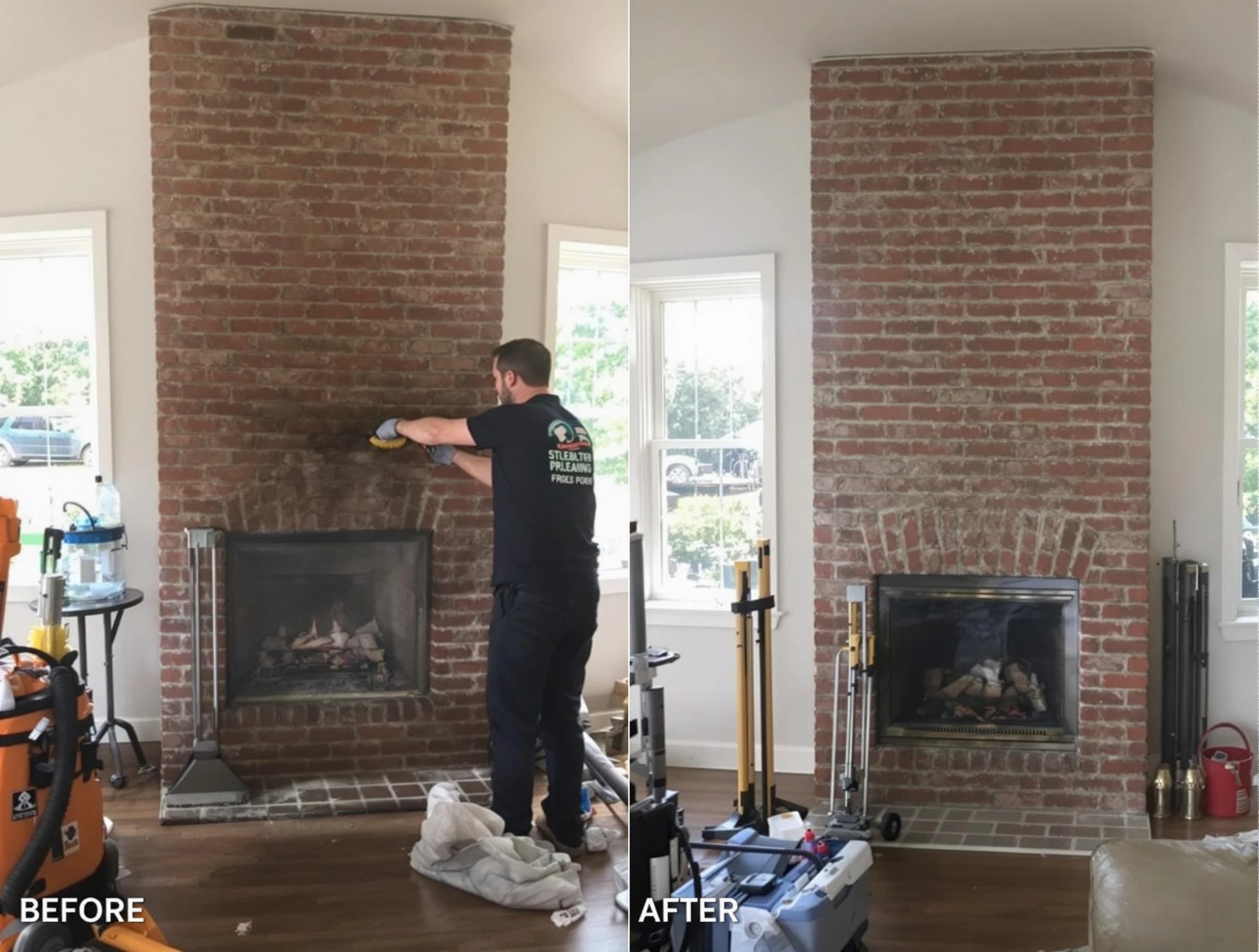 Finished chimney sweeping service by Gunbarrel Chimney Sweep in Gunbarrel, CO