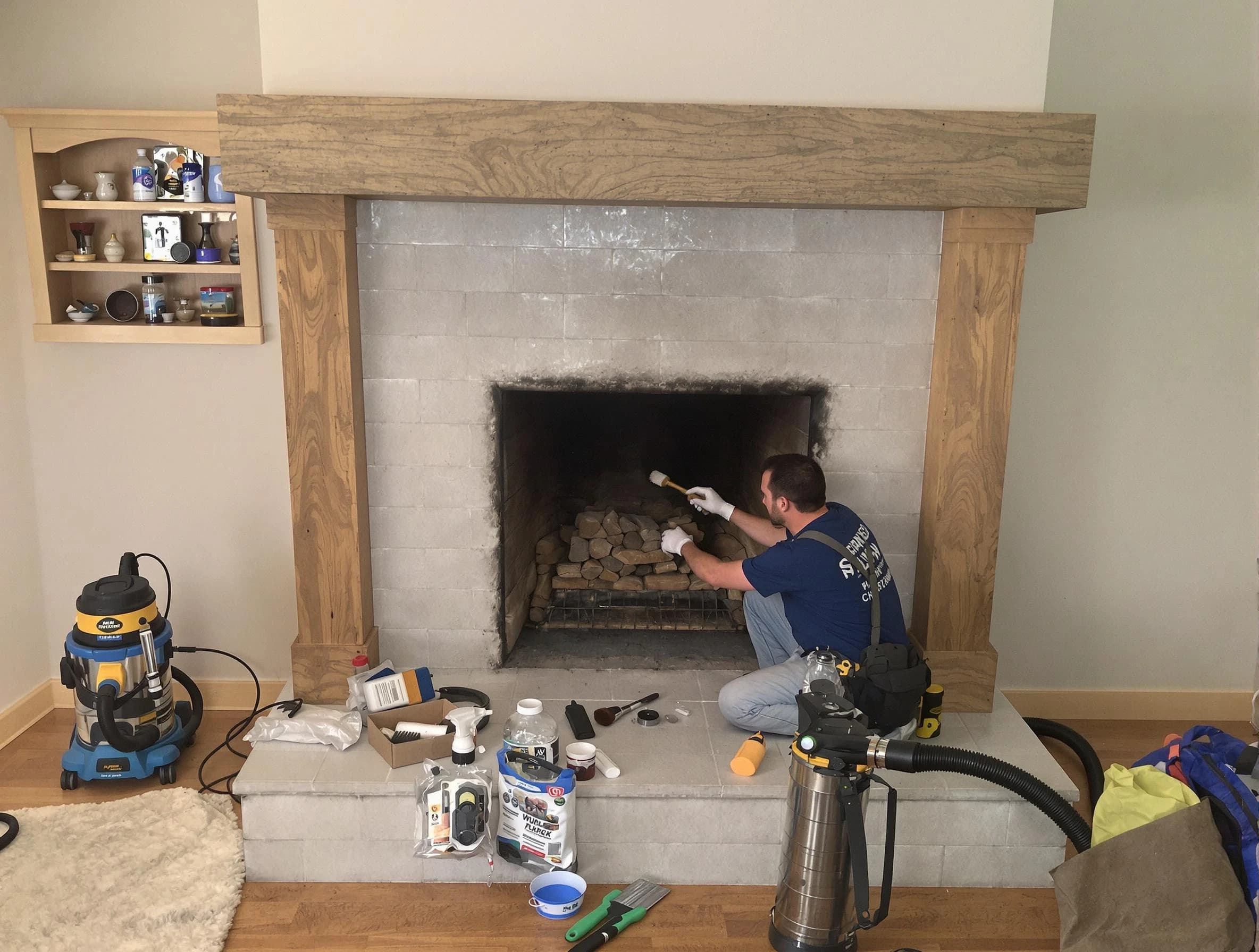 Detailed creosote removal process by Gunbarrel Chimney Sweep in Gunbarrel, CO