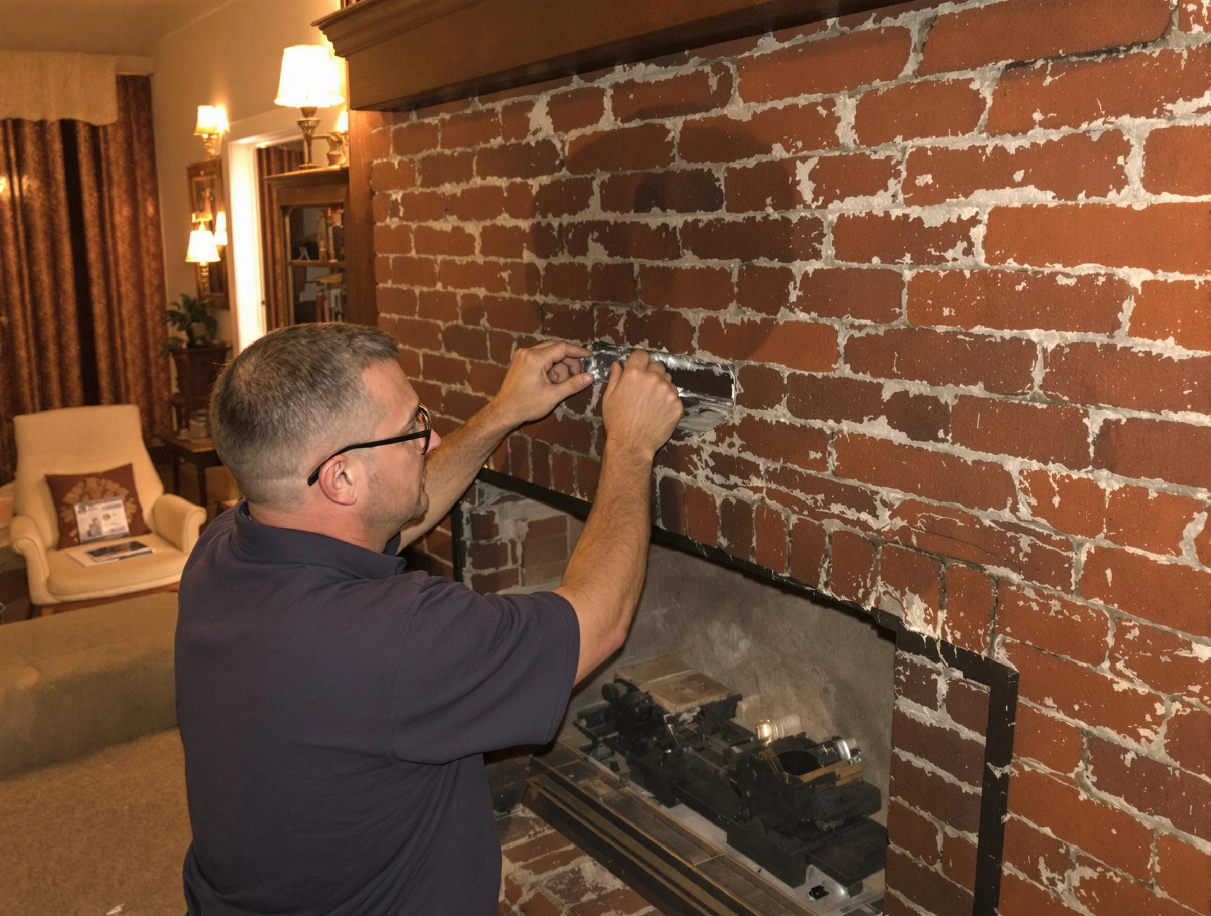 Gunbarrel Chimney Sweep expert fixing a fireplace in Gunbarrel, CO