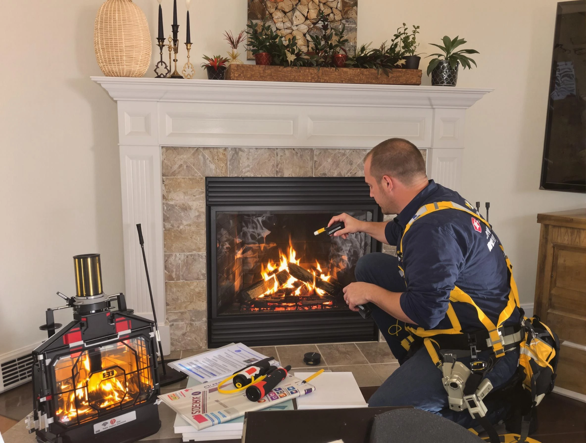 Safety-focused fireplace inspection by Gunbarrel Chimney Sweep in Gunbarrel, CO